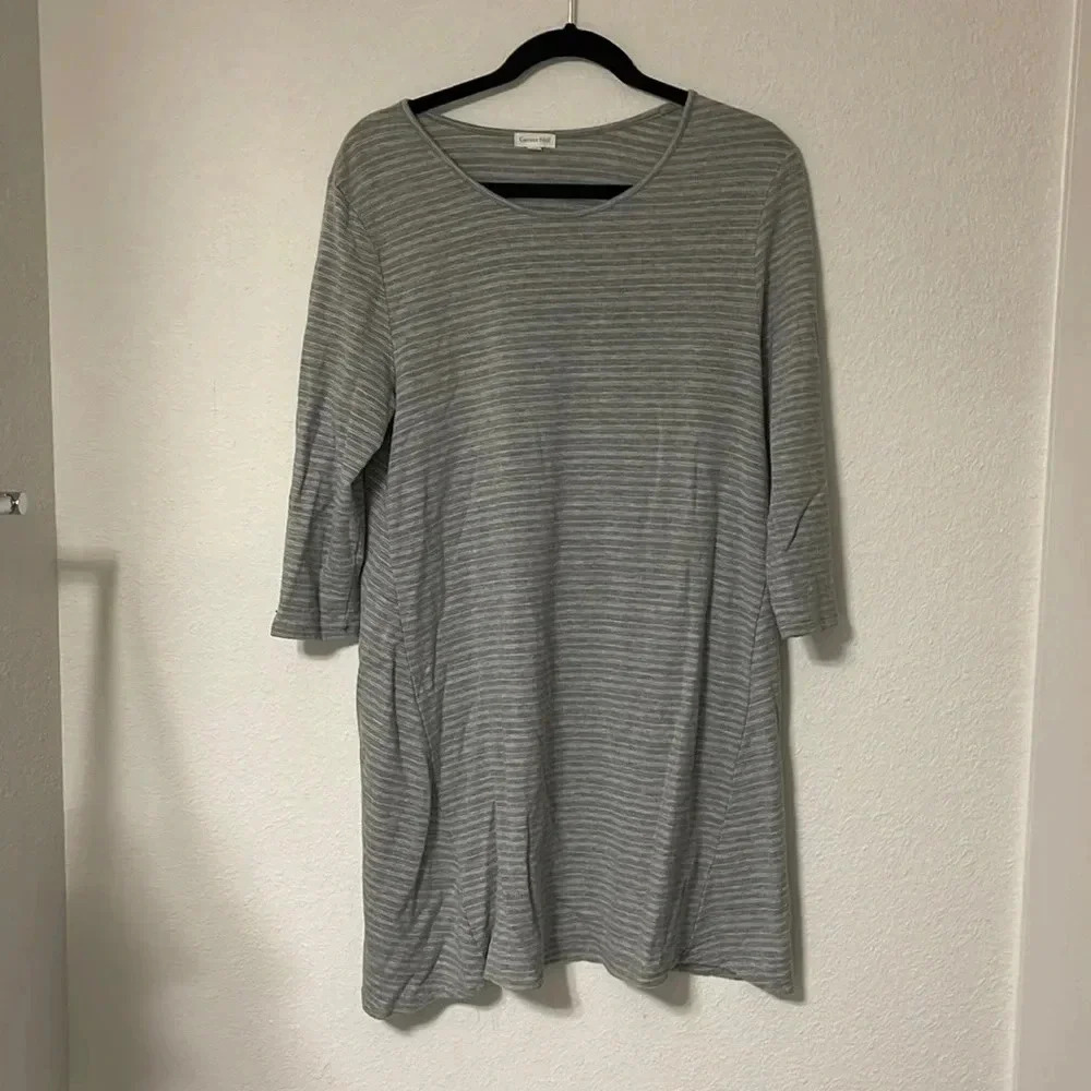 Garnet Hill A-lined seamed tunic shirt size medium